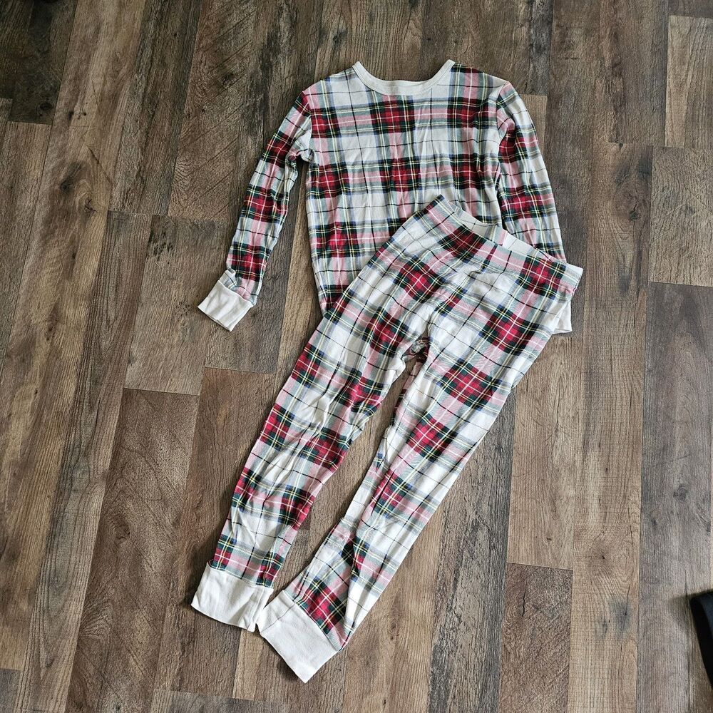 Gap Kids plaid pajama set, size 12, gently used, good condition.